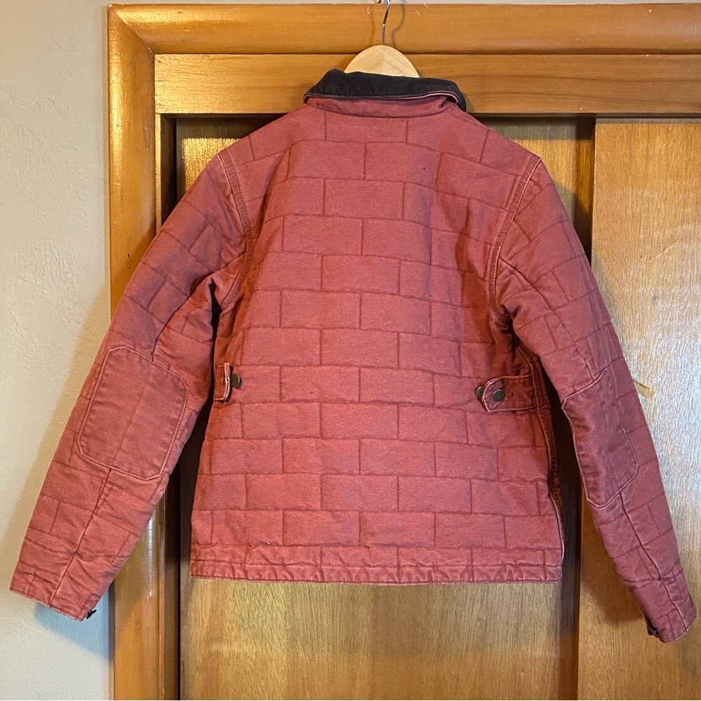 RARE Vintage Carhartt Womens Jacket Small Lined Quilted Sandstone Brick Red - Picture 3 of 9